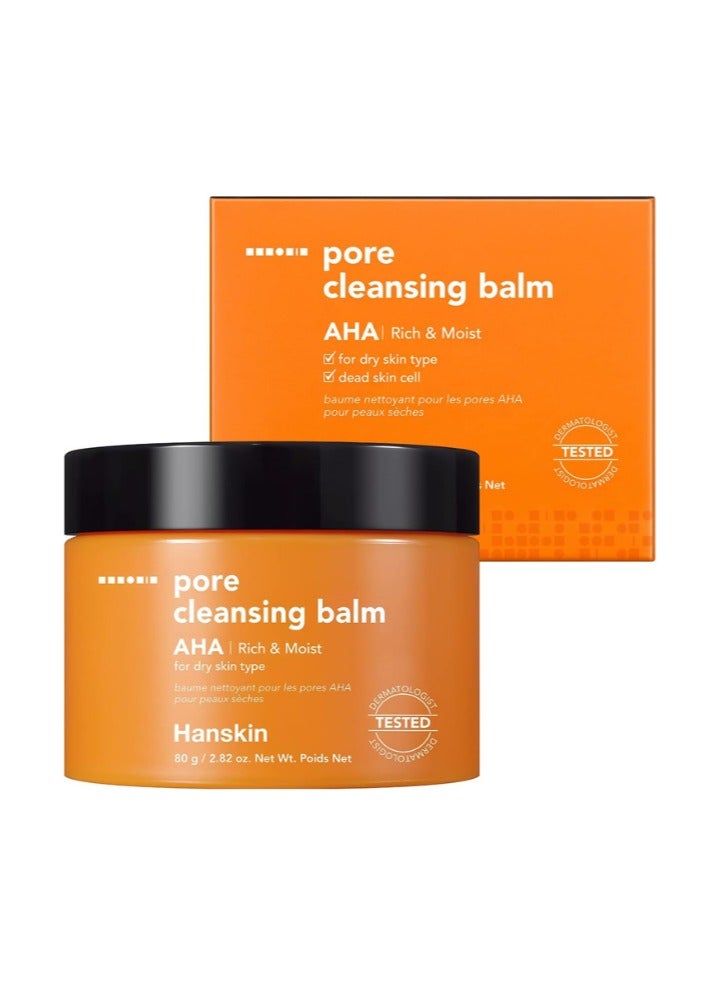 Hanskin Pore Cleansing Balm AHA Rich & Moist 80g - Image 1