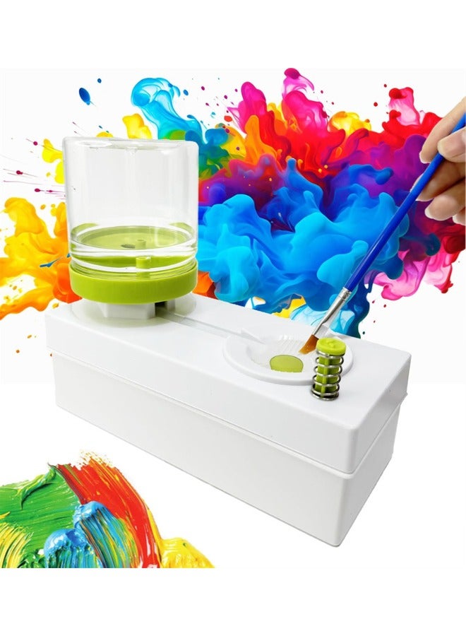 Paint Brush Cleaner Brush Rinser with Drain Water Circulation Paintbrush Scrubber Cleaner Rinser Cup for Acrylic, Watercolor, Oil and Water-Based Paints Art Supplies Paint Brush Cleaner Tool - Image 1