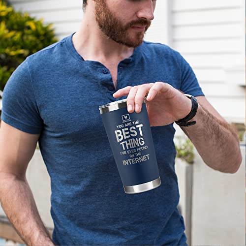 SUCHAGIFT Gifts for Him, Boyfriend, Husband - Boyfriend, Husband Gifts - Anniversary, Valentines, Birthday, Christmas Gift Ideas for Him - Love Romantic Gift Ideas for Him - 20 Oz Stainless Steel Tumbler - Image 5