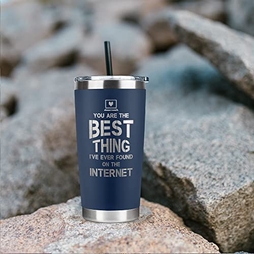 SUCHAGIFT Gifts for Him, Boyfriend, Husband - Boyfriend, Husband Gifts - Anniversary, Valentines, Birthday, Christmas Gift Ideas for Him - Love Romantic Gift Ideas for Him - 20 Oz Stainless Steel Tumbler - Image 4