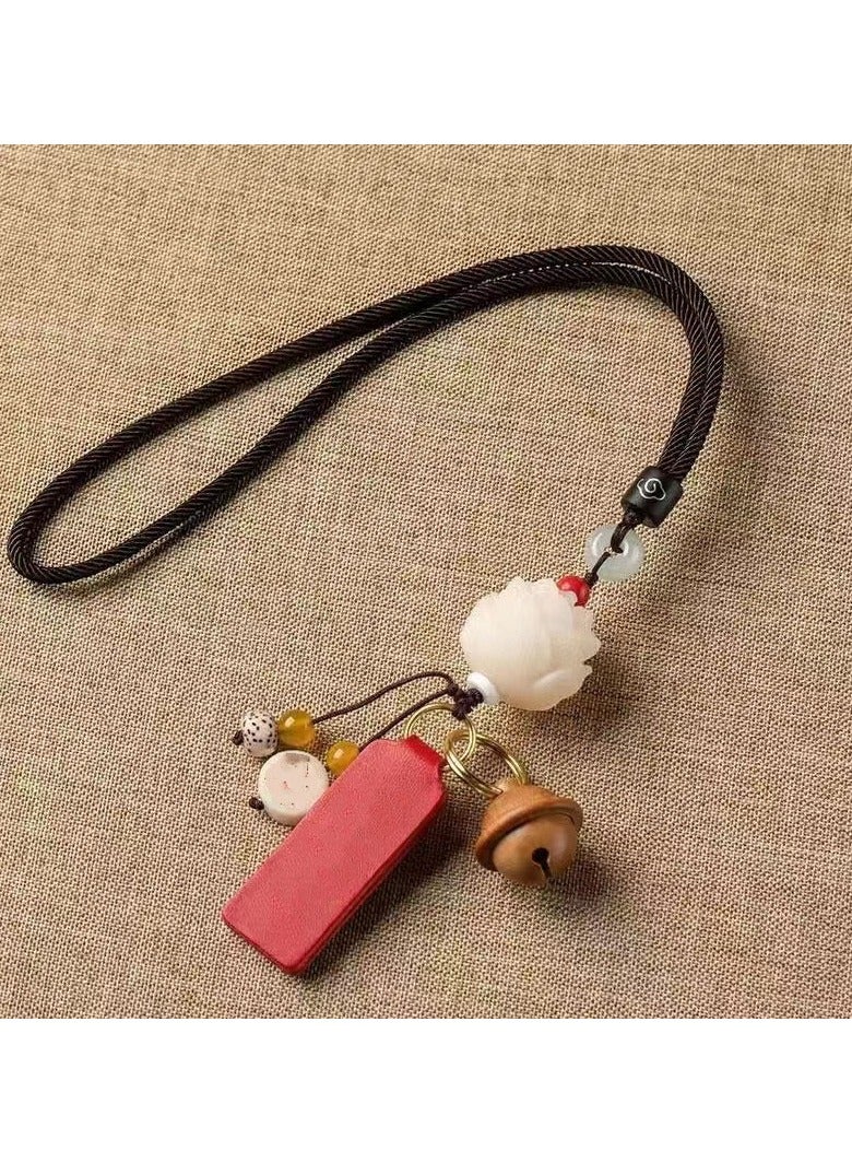 KUYING Resin Lotus Pendant For Interior Rearview Mirror 