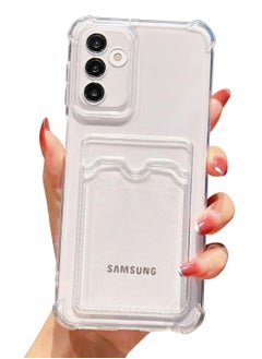 ten.tech TenTech Transparent cover with shockproof corners with card holder - card holder - heat-resistant polyurethane card holder for Samsung Galaxy A15 5G- transparent  - Image 1
