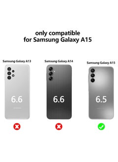 ten.tech TenTech Transparent cover with shockproof corners with card holder - card holder - heat-resistant polyurethane card holder for Samsung Galaxy A15 5G- transparent  - Image 3