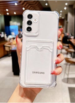 ten.tech TenTech Transparent cover with shockproof corners with card holder - card holder - heat-resistant polyurethane card holder for Samsung Galaxy A15 5G- transparent  - Image 4