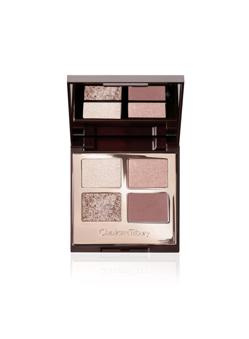 Charlotte Tilbury Bigger, Brighter Eyeshadow Palette - Shimmer & Satin Matte Eyeshadow Quad with a Rich Powder Formula - Includes 4 Complementary Shades - Exagger-Eyes - Image 1
