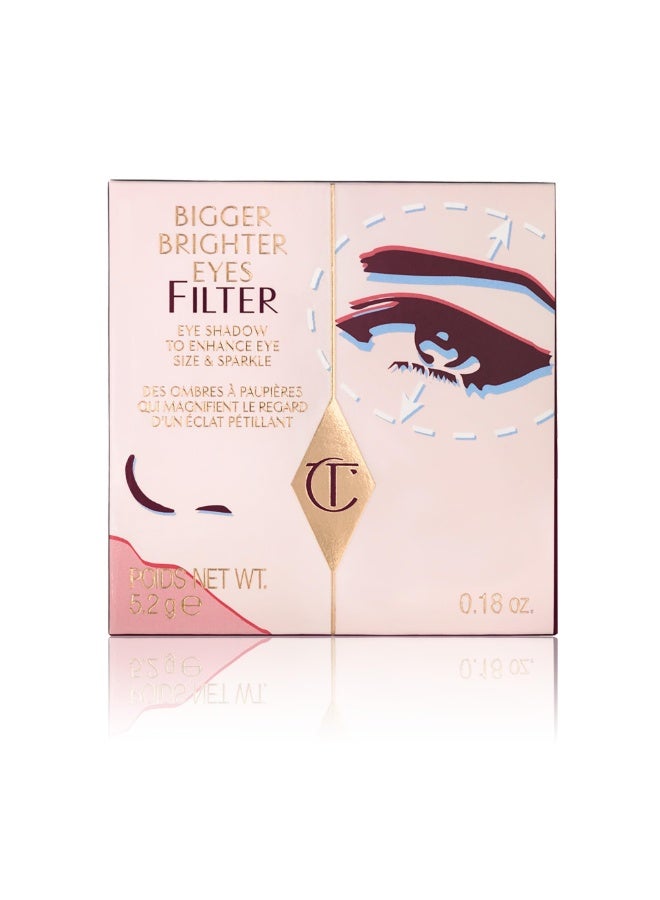 Charlotte Tilbury Bigger, Brighter Eyeshadow Palette - Shimmer & Satin Matte Eyeshadow Quad with a Rich Powder Formula - Includes 4 Complementary Shades - Exagger-Eyes - Image 3