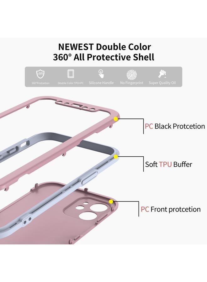 S-TOP Case For iPhone 12 mini Two Color Full Protective 3-in-1 Phone Case - Image 4