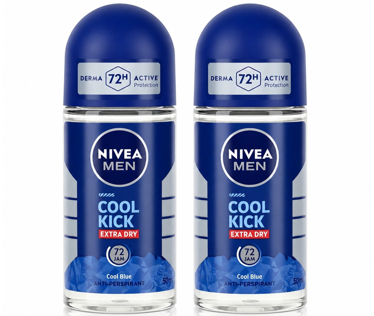 Nivea Cool Kick Deodorant Roll On 2x50ml