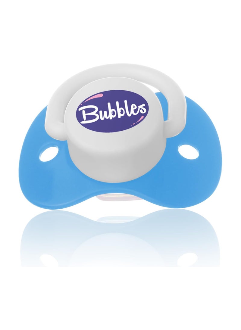 Bubbles - Pacifier with Chain 0-3 Months - Blue - Image 1