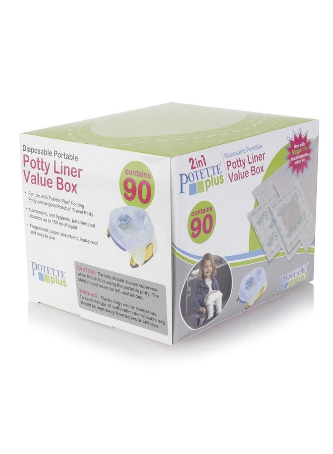 Kalencom Potette Plus Potty Seat Liners with Magic Disappearing Ink Value Box - 90 Liners - Image 4