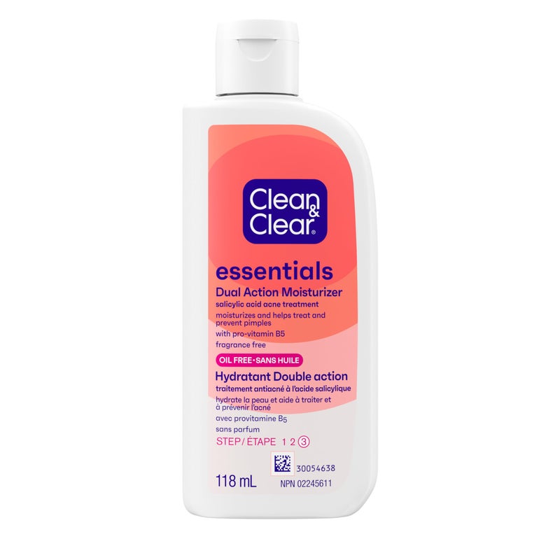 Clean & Clear مرطب مزدوج الفعالية خالي من الزيت 118 مل/3.93 أونصة - Image 1