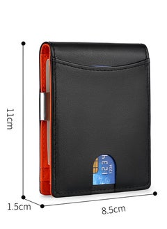 Skycare Skycare  Slim Wallets for Men - Leather Money Clip Mens Wallet - RFID Blocking Front Pocket Bifold Wallet - Minimalist Credit Card Holder with Gift Box  - Image 4