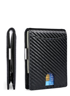 Skycare Skycare  Slim Wallets for Men - Leather Money Clip Mens Wallet - RFID Blocking Front Pocket Bifold Wallet - Minimalist Credit Card Holder with Gift Box  - Image 1