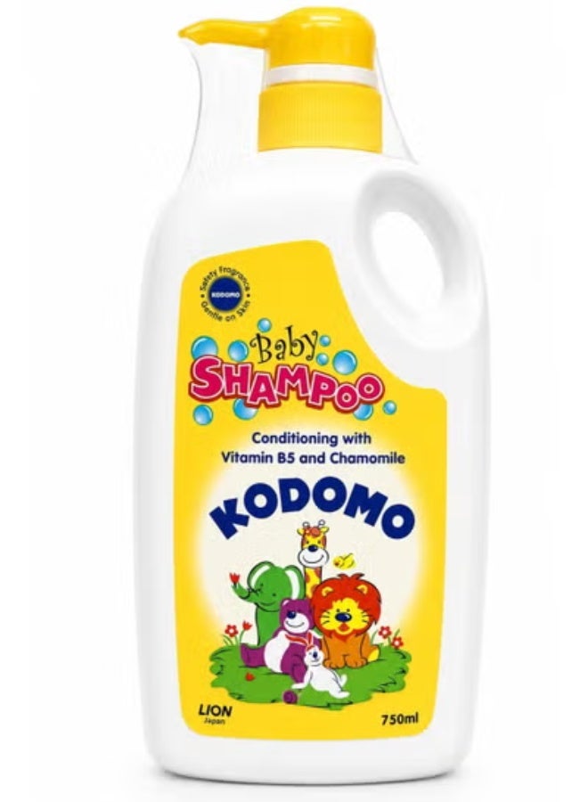 Kodomo Baby Conditioning Shampoo with Vitamin B5 & Chamomile, 750ml - Image 1