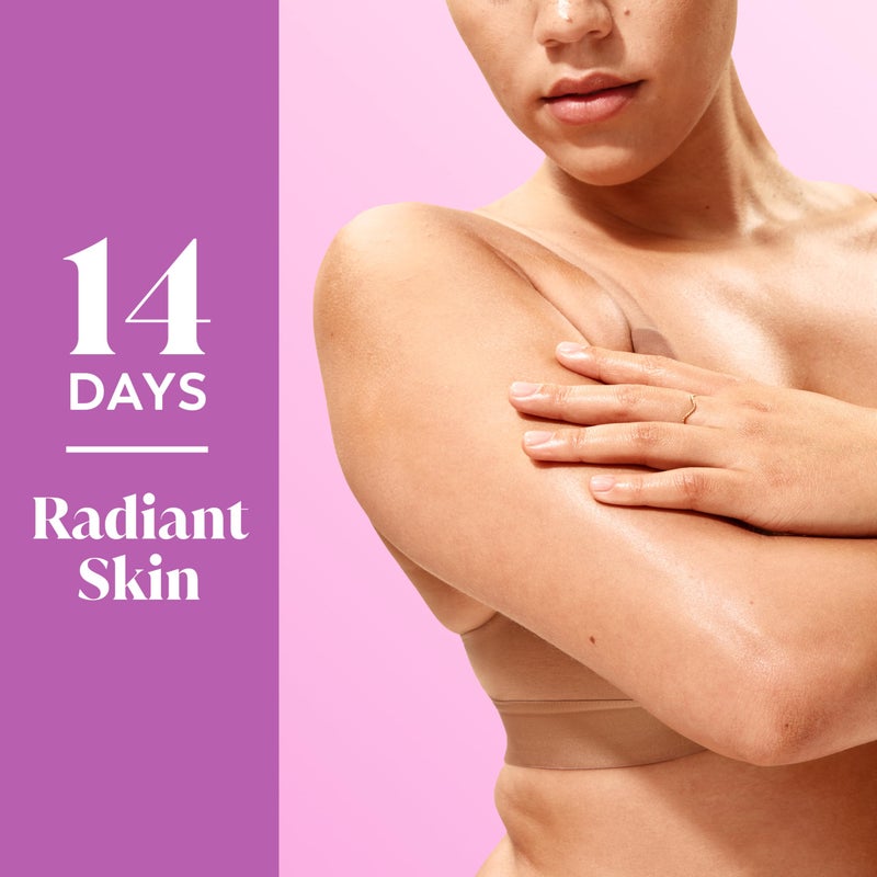 Olay Body Wash for Women, Fresh Radiance, Refreshing & Renewing, Made with Plant Based Cleansers, B3 Botanical Complex, For All Skin Types, Peach & Cherry Blossom Scent, 22 fl oz (Pack of 4) - Image 4