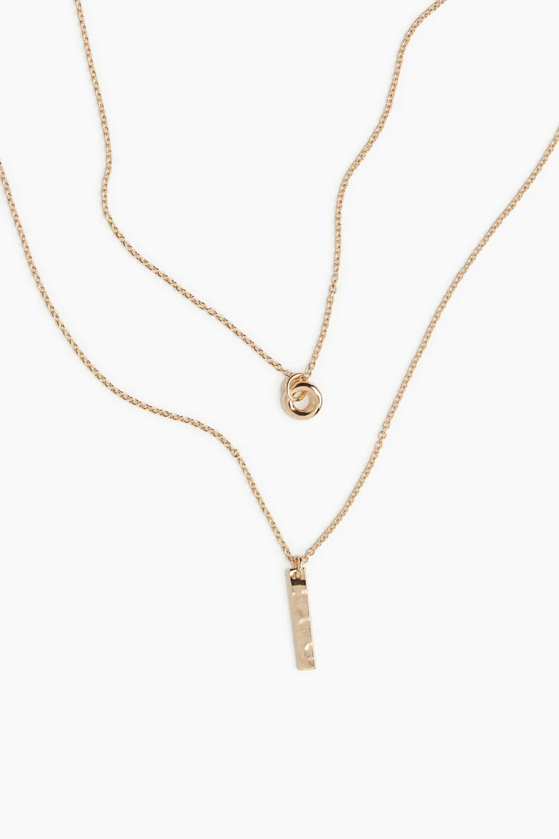 H&M Two-strand pendant necklace