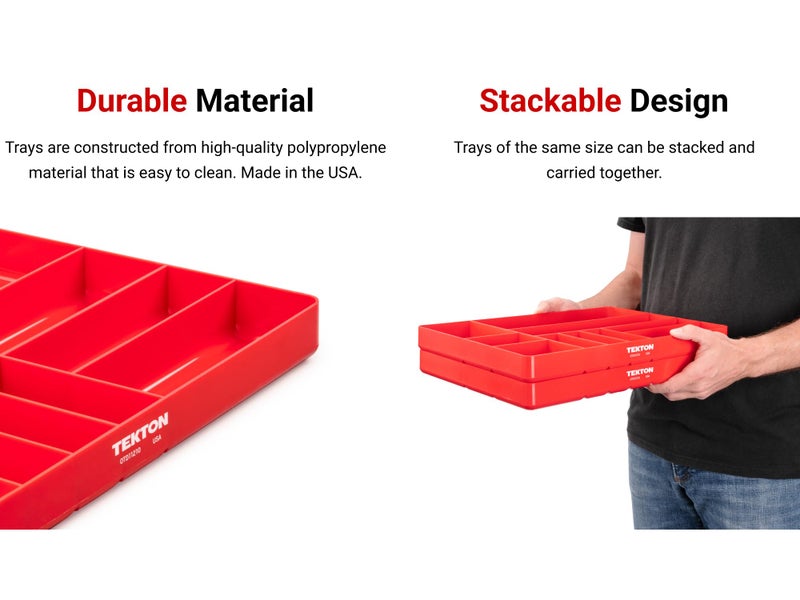 TEKTON 10-Compartment Organizer Tray (Black) | OTD11110 | Made in USA - Image 4