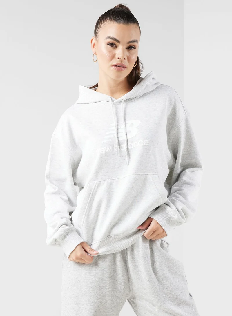 نيو بالانس French Terry Stacked Logo Hoodie