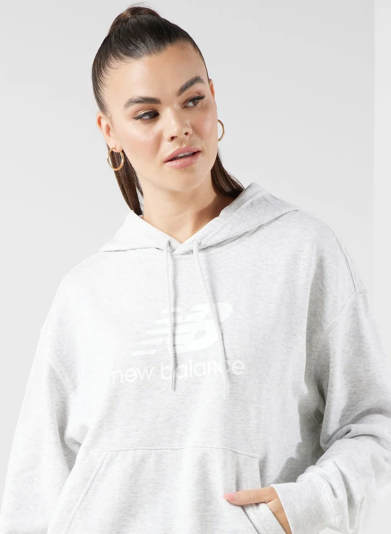 نيو بالانس French Terry Stacked Logo Hoodie