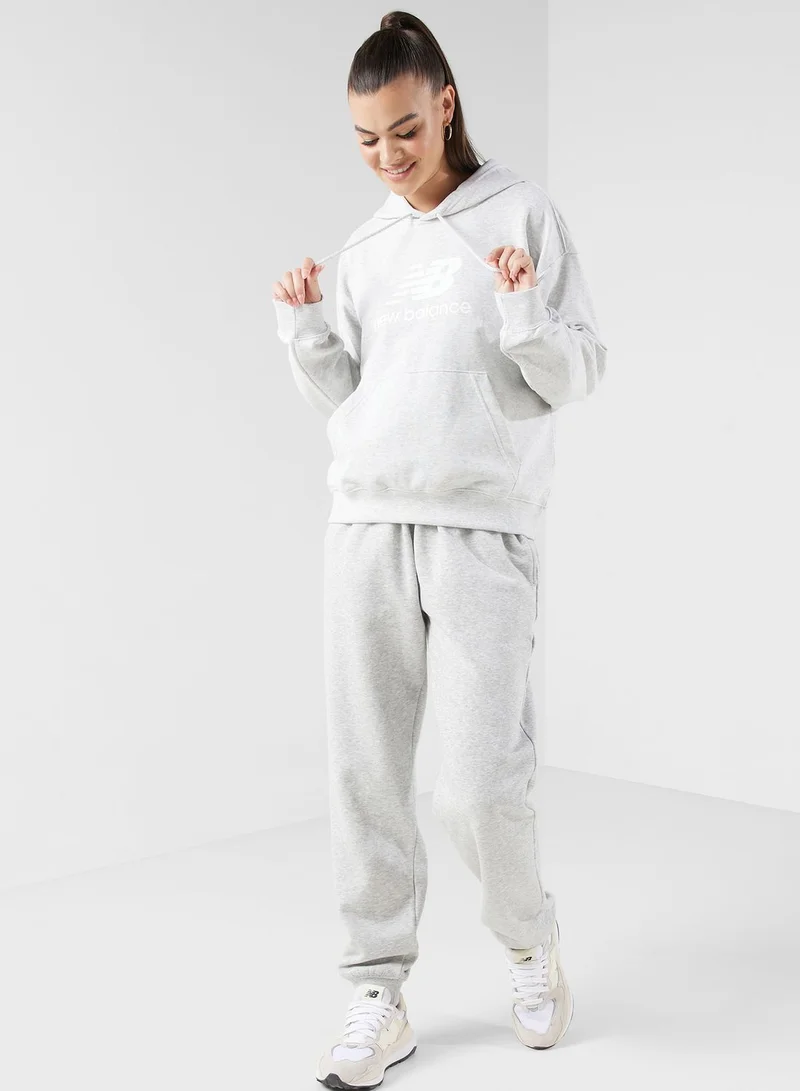 نيو بالانس French Terry Stacked Logo Hoodie