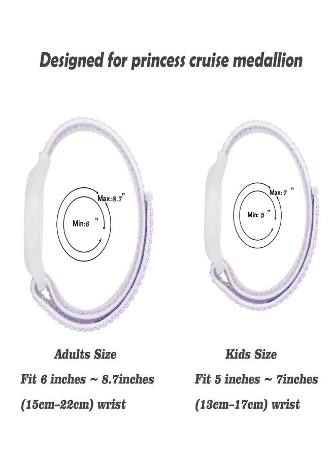 Orisell Family Princess Cruise Medallion Holder,Breathable Hook&Loop Nylon Sport Style,2 Sizes (Kid and Adult) in One Pack (2 Kids(Black+Grey)+3 Adults(Black+Pink+Grey)) - Image 5