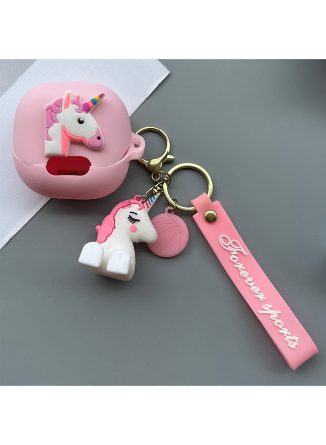 Suitable For Sound Wide Anker Soundcore Liberty4NC Wireless Bluetooth Headset Protective Case Cartoon Soft Case-Color:25+ Pendants-Model:Soundcore Liberty 4 Pro  - Image 1