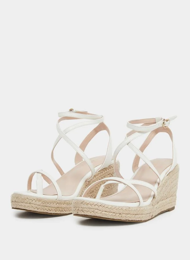 RAID Raid Hadia Strappy Wedge Sandals