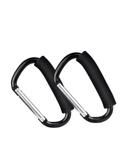 2 Pack Baby Stroller Hooks Mommy Large Carabiner Stroller Accessories Clips Organizer Hook for Hanging Purses, Diaper Bag, Shopping Bags (Black) - pzsku/ZF59E51BD5F34533D3A3FZ/45/_/1719587907/73b62cbc-57bc-4e84-a0f6-546fc44f9a0b