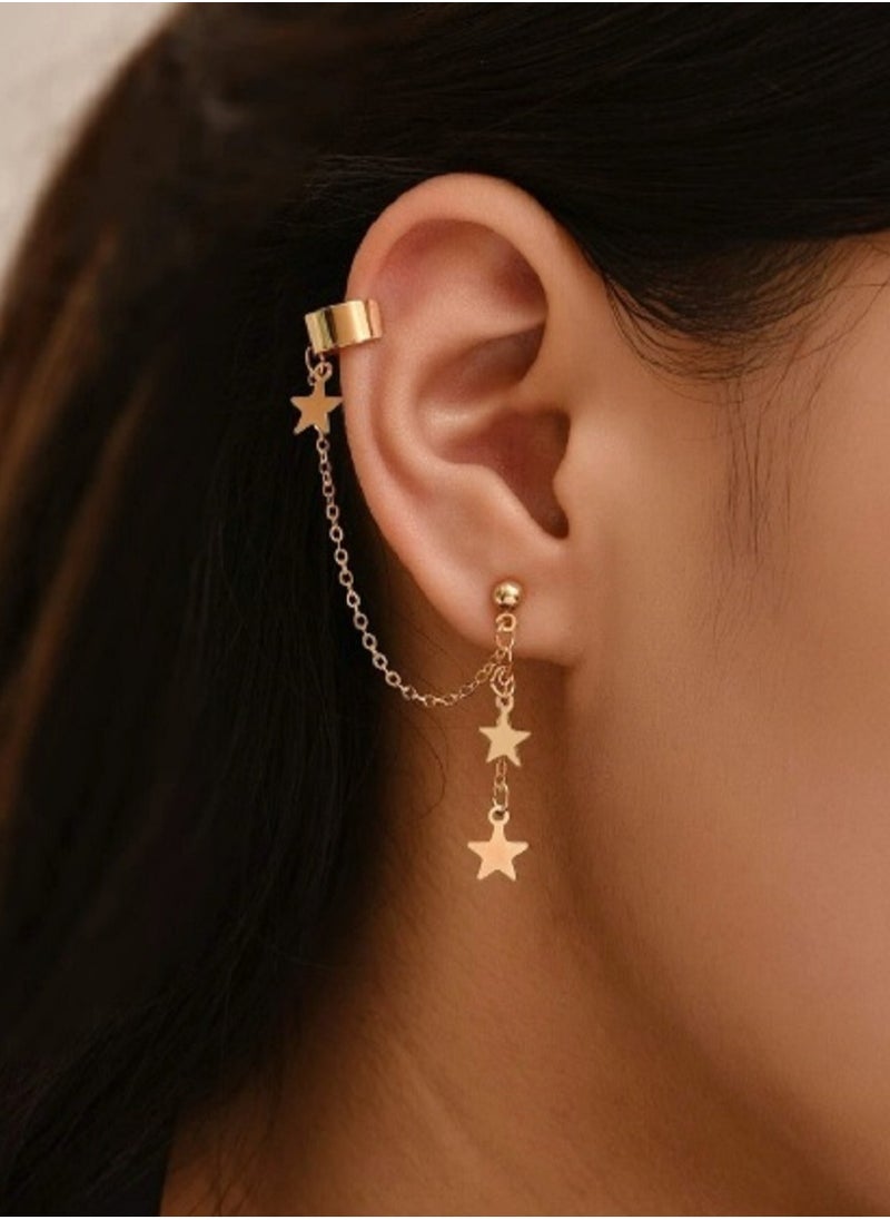Shein - 2pcs Star Drop Earrings shein - Image 1