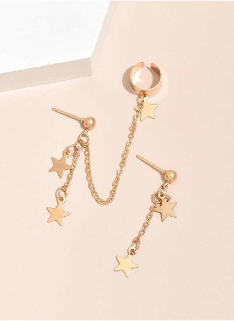 Shein - 2pcs Star Drop Earrings shein - Image 1