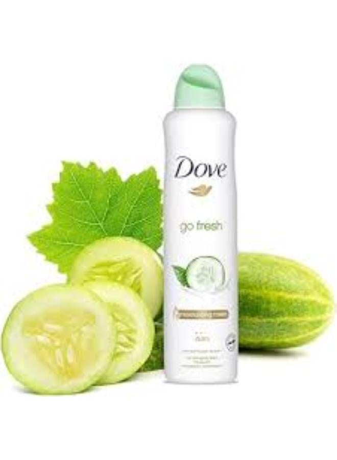 دوف DOVE GO FRESH CUCMBER & GREEN TEA BODY SPRAY 250ML