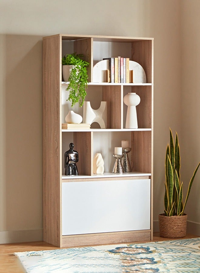 Home Box Alford Patara 3-Tier Bookcase With Drawer 80 x 160 x 35 cm - Image 1