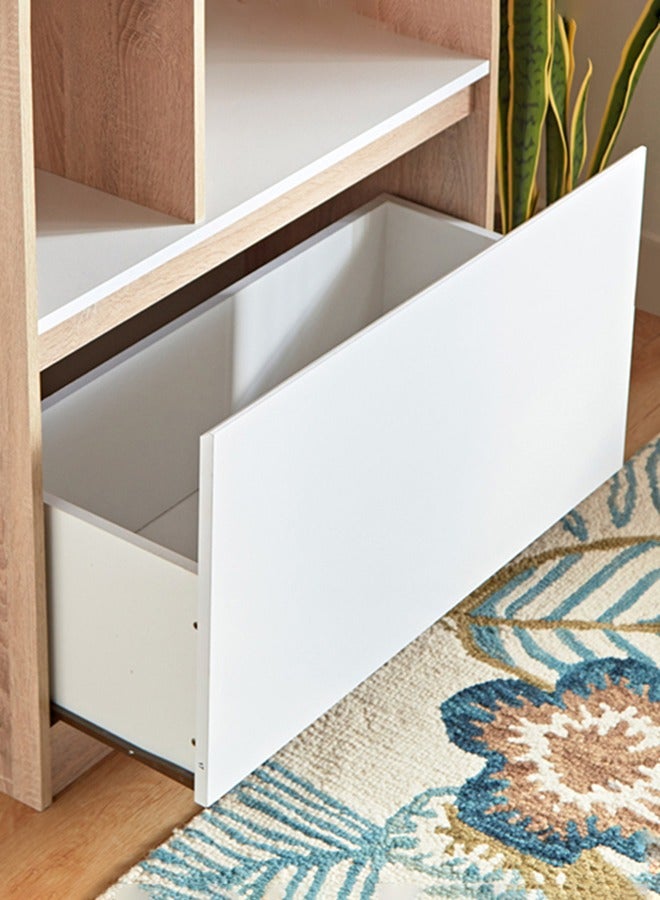 Home Box Alford Patara 3-Tier Bookcase With Drawer 80 x 160 x 35 cm - Image 4