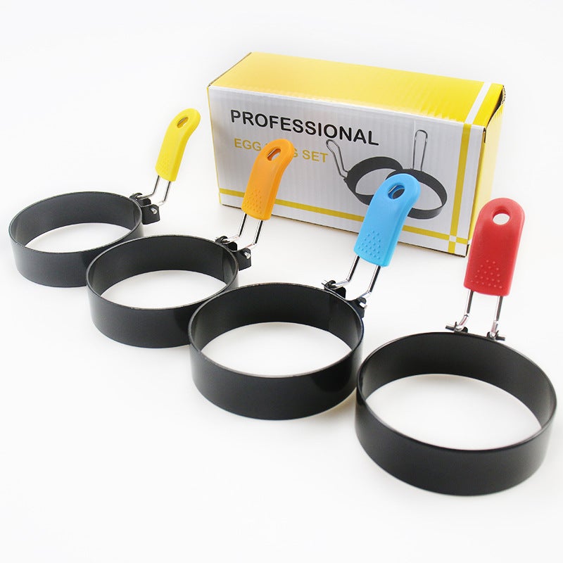 Anti-Scalding Egg Ring Iron Spray Non-Stick Round Omelette Omelette Model Omelette Mold Omelette Ring Omelette Artifact - Image 1