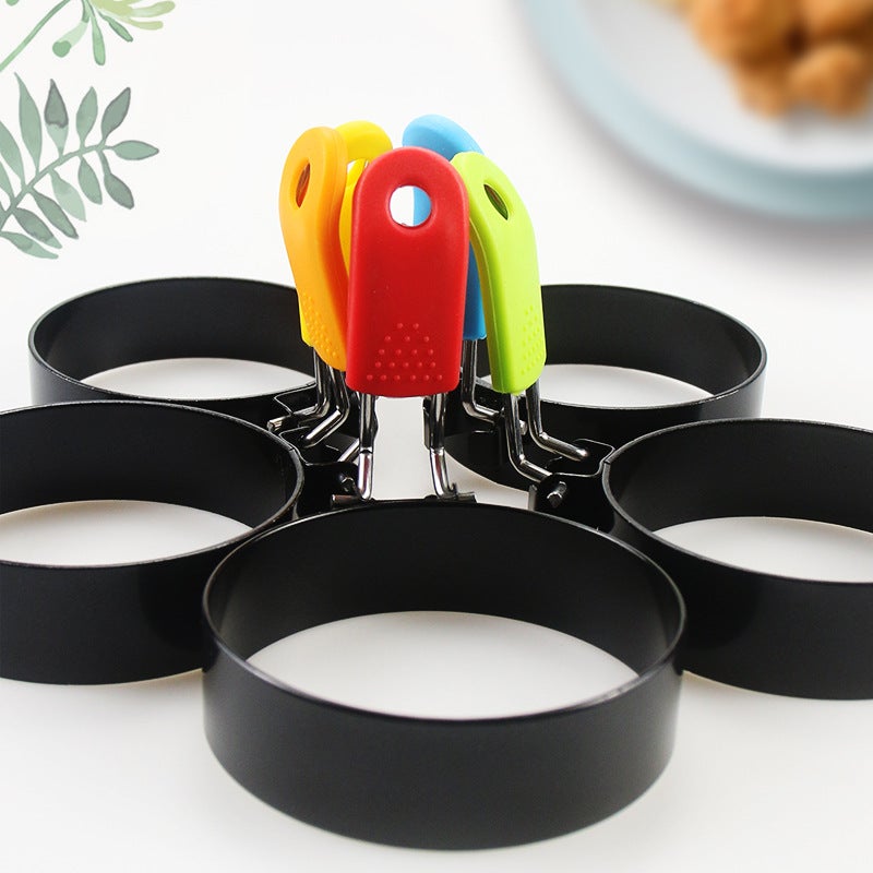 Anti-Scalding Egg Ring Iron Spray Non-Stick Round Omelette Omelette Model Omelette Mold Omelette Ring Omelette Artifact - Image 5