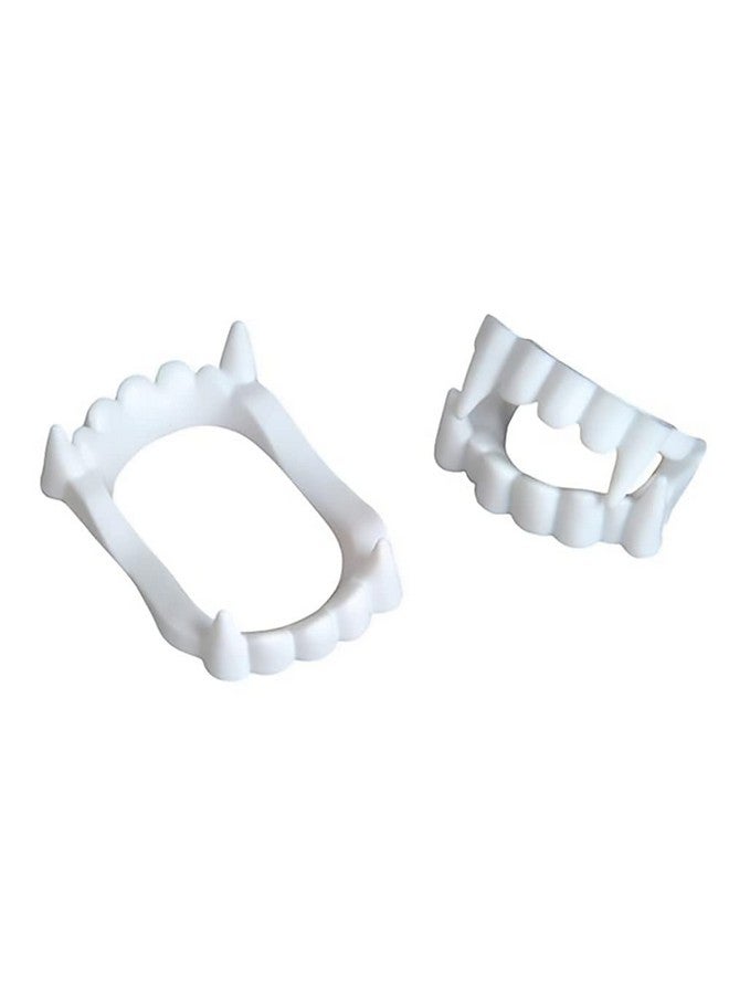 The Dreidel Company The Dreidel Company Halloween White Teeth Fangs Teeth, Costume, Funny Halloween Dress-Up, Pretend Play Decoration (48-Pack)  - Image 2
