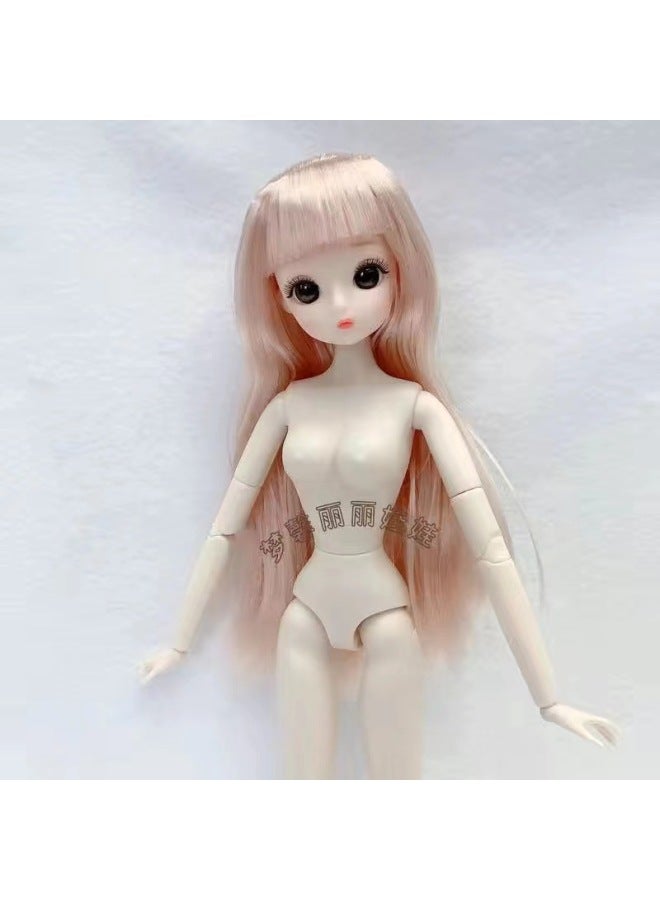 30cm Dreams Lili Lele Barba Doll Naked Baby Body 26 Joint Toy Princess Single Doll-Color:3-Height:Doll Head + Body - Image 1