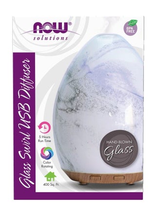 Essential Oils, Ultrasonic USB Glass Swirl Aromatherapy Oil Diffuser, Extremely Quiet, Heat Free and Easy to Clean, Color Changing LED Diffuser - pzsku/ZF59E889FA14EE5018AB3Z/45/_/1687530790/bdd98835-14d6-46c2-8e20-3f4260c723ca
