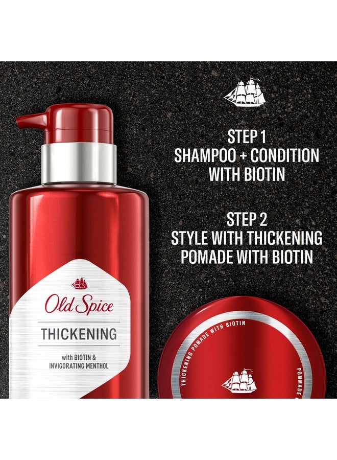 Old Spice Thickening 2-In-1 Men'S Shampoo And Conditioner With Biotin And Invigorating Menthol, 17.9 Oz - Image 3