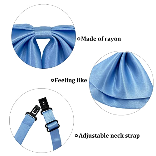 SYAYA Silk Women Casual Bow Tie, Pre-Tied Japanese kawaii School Girl Uniform Anime Bowtie For Lolita Floppy Necktie FWBT-1 (Burgundy) - Image 4