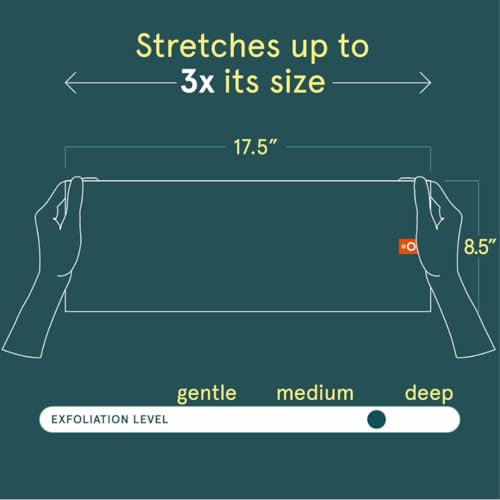 Cleanlogic Body Exfoliating Cloth, Stretchy Sport Exfoliator Bath and Shower Washcloths Ideal for Post-Workout Cleanse, Daily Skincare Tool, 3 Count Value Pack - Image 3