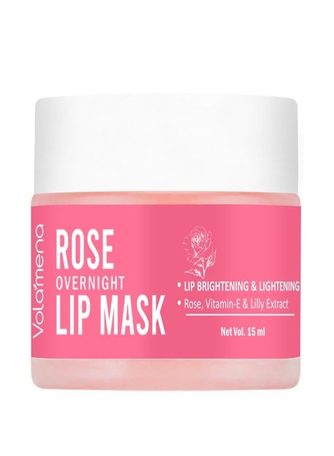 VOLAMENA WITH DEVICE Volamena Rose & Vit-E Lip Mask For Lighten Dark to Natural Pink Lips For Women 15 ml - Image 1