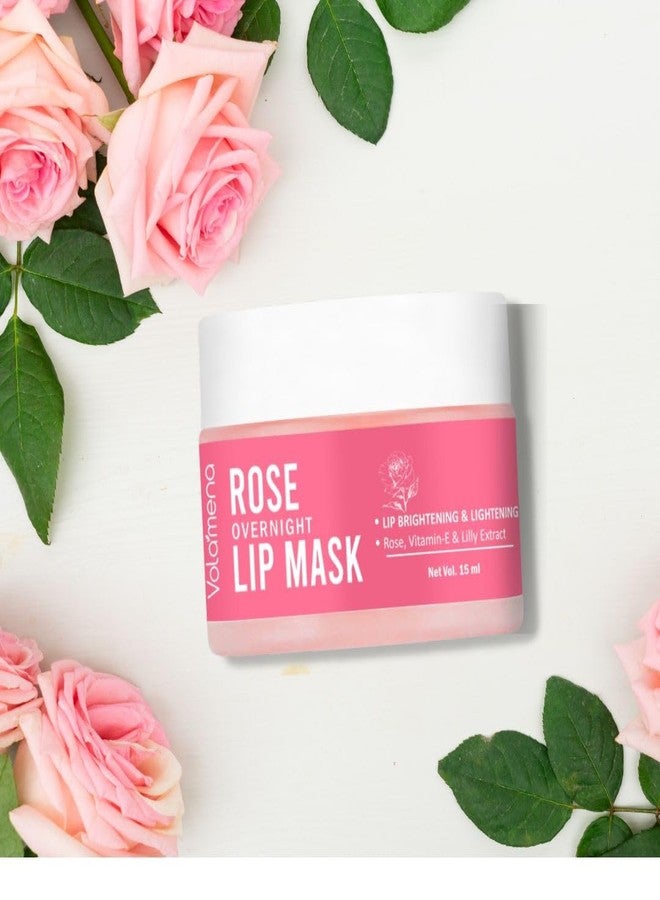 VOLAMENA WITH DEVICE Volamena Rose & Vit-E Lip Mask For Lighten Dark to Natural Pink Lips For Women 15 ml - Image 2