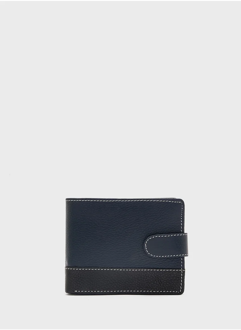 روبرت وود Genuine Leather Casual Bi-Fold Wallet