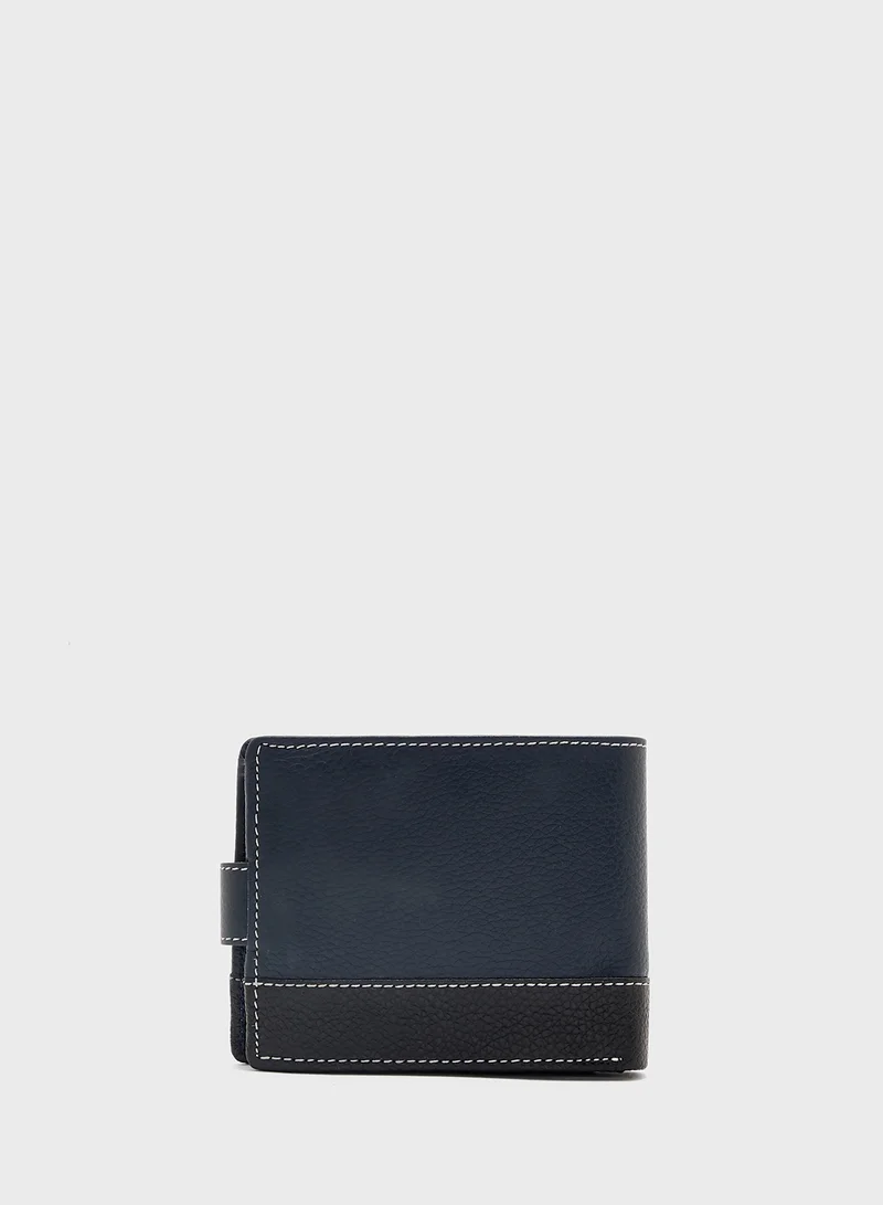 Robert Wood Genuine Leather Casual Bi-Fold Wallet