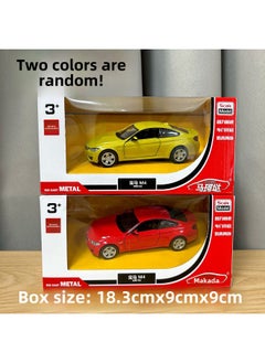 1:36 Genuine Mercedes-Benz BMW Simulation Alloy Car Model Can Open The Door Back Force Alloy Sports Car Model Children's Toys-Color:554035Bmw M4