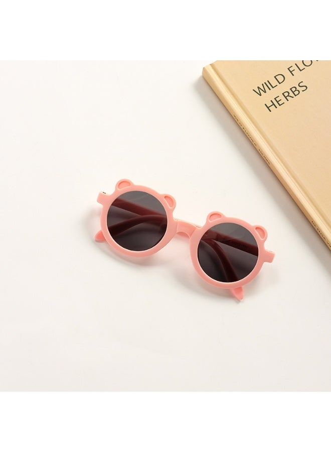 NIBEMINENT Cute Teddy Bear Earmuff Foldable Sunglasses - Baby's Sun Protection Glasses - Image 1