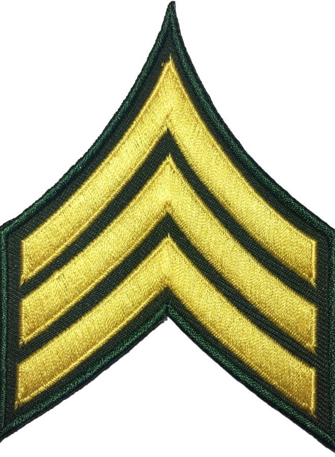 Chevrons Sergeant E-5 Stripes US Army Rank Sew on