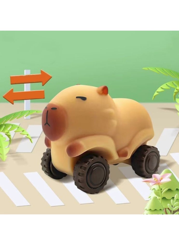 Capybara Shaped Stress Relief Toy Car,Capybara Transformation Stretch Car, Perfect Gift, Kids' Favorite  - Image 1