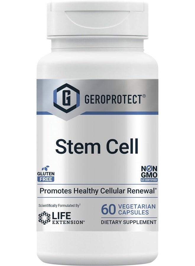Life Extension GeroProtect Stem Cell Promotes Healthy Cellular Renewal Support Plant-Based Nutrients Formula for Anti-Aging & Longevity Non-GMO & Gluten-Free, 60 Vegetarian Capsules - Image 1